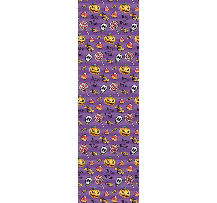 Tapeta Halloween motyw upiornych smakołyków - TenStickers