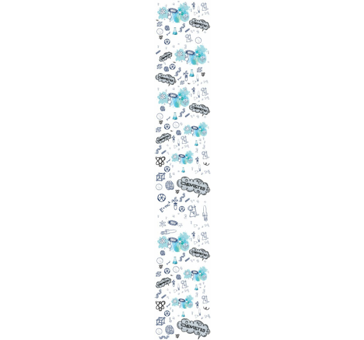 Tapeta miasto projektowanie elementów chemii - TenStickers