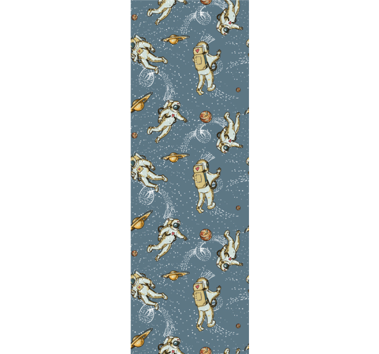 Tapeta dla dzieci Przestrzeń astronautów - TenStickers