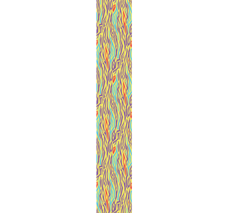 Tapeta abstrakcja kolorowe fale - TenStickers