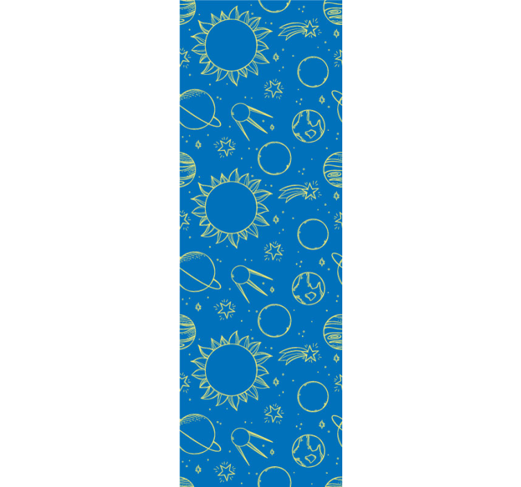 Tapeta dla dzieci tło o tematyce kosmicznej - TenStickers