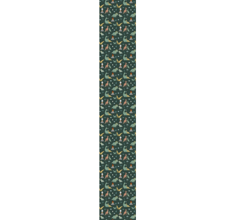 Tapeta dinozaury zachwycający wzór dinozaura - TenStickers