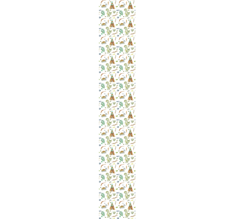 Tapeta dla dzieci Akwarela dinozaurów - TenStickers