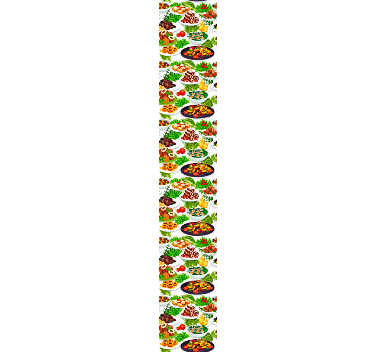 Tapeta do kuchni kulinarne rozkosze - TenStickers