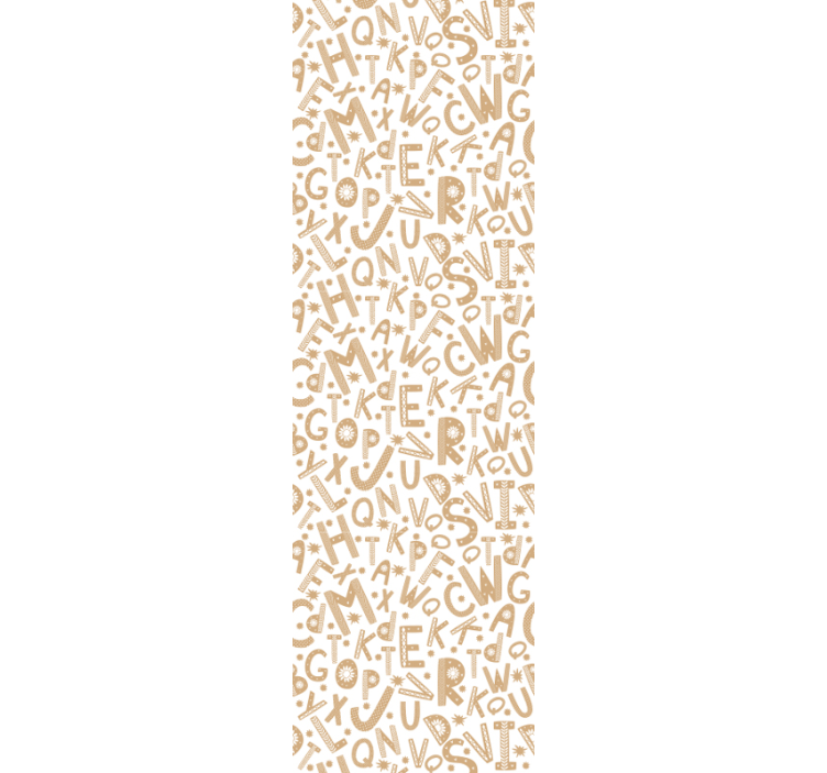 Tapeta z napisami wzór alfabetu - TenStickers