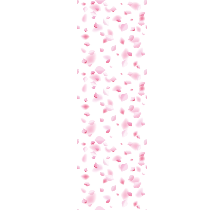 Tapeta kwiaty motyw płatków - TenStickers