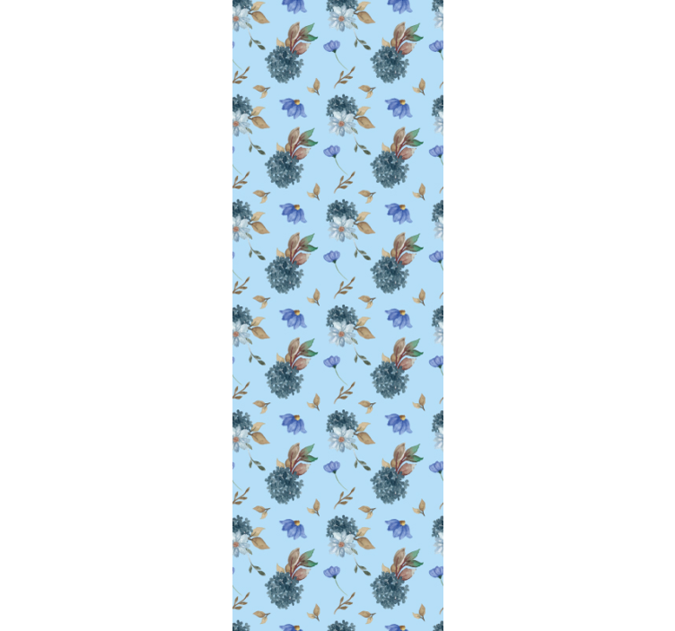 Tapeta kwiaty kwiatowy wzór - TenStickers