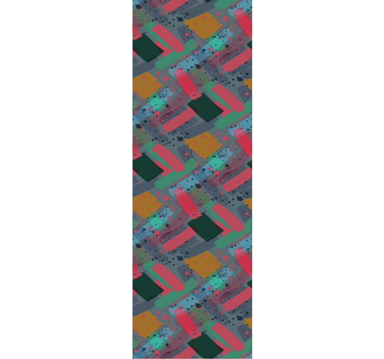 Tapeta geometrczyna fuzja wzorów geometrycznych - TenStickers