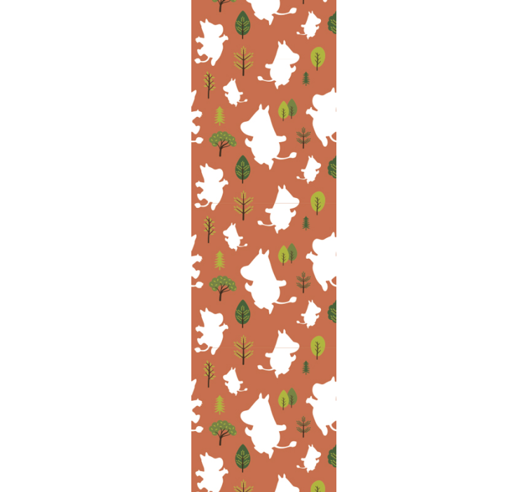 Tapeta dla dzieci Kolorowe muminki - TenStickers