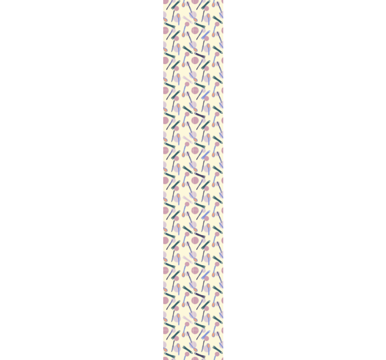 Tapeta ornament stylowy motyw na przybory kuchenne - TenStickers
