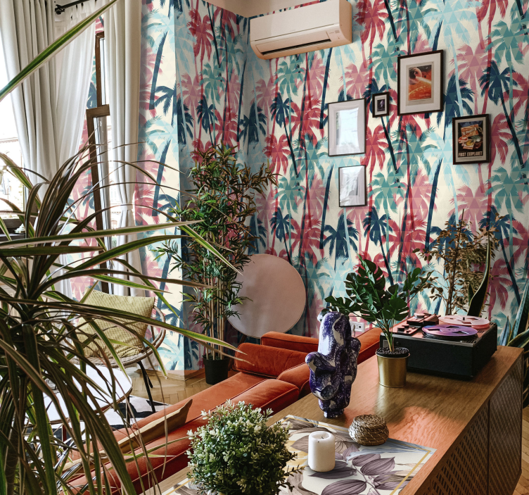 Tapeta dżungla żywy baldachim palmowy - TenStickers