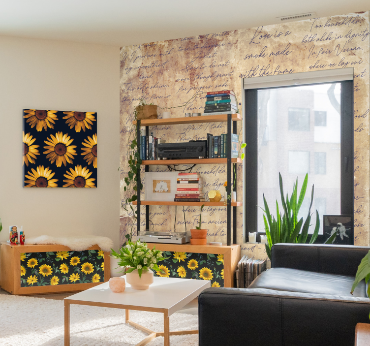 Tapeta z tekstem Romeo i Julia - TenStickers