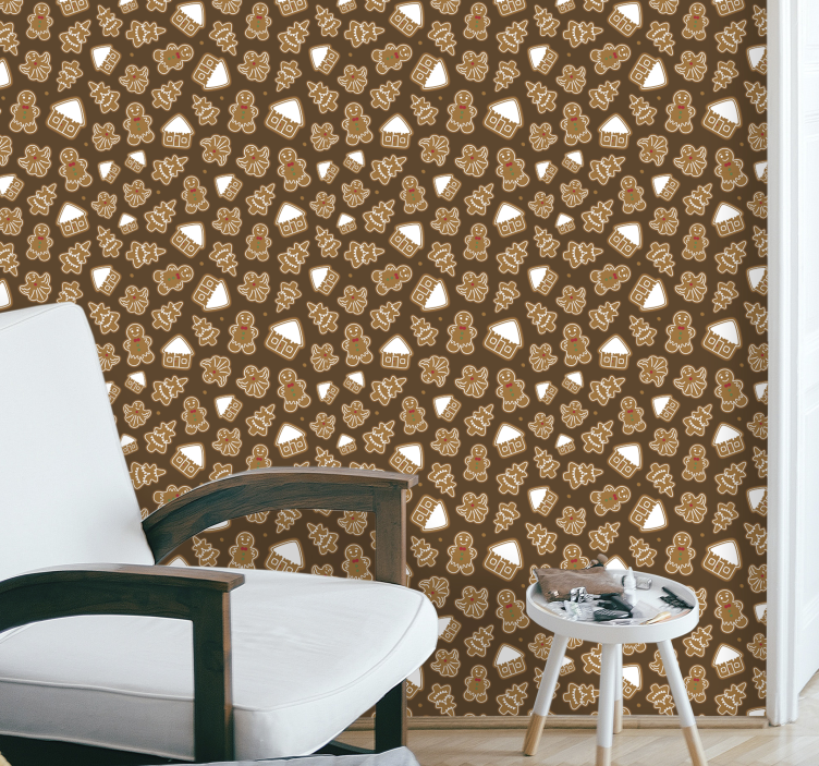 Tapeta Boże Narodzenie Ciastka świąteczne - TenStickers