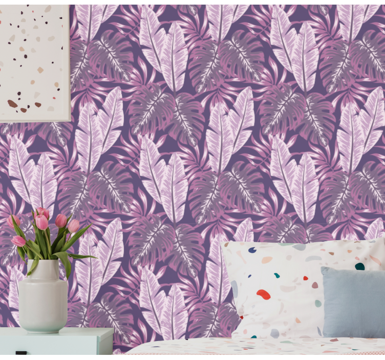 Tapeta kwiaty Fioletowy maranta - TenStickers