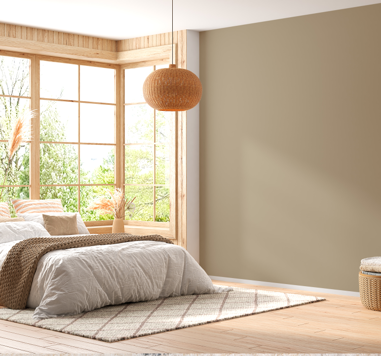 Tapeta beżowa Beżowy - TenStickers