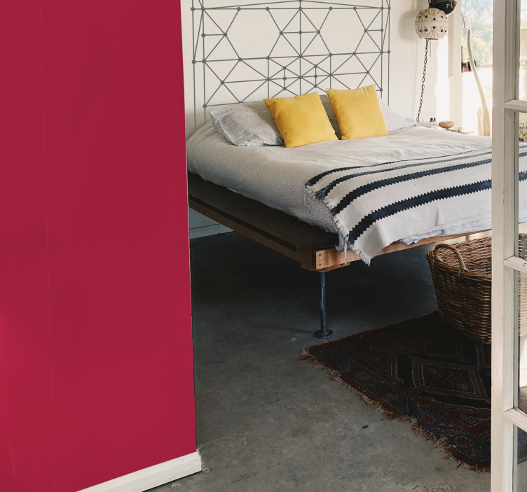 Różowa tapeta żywy magenta - TenStickers