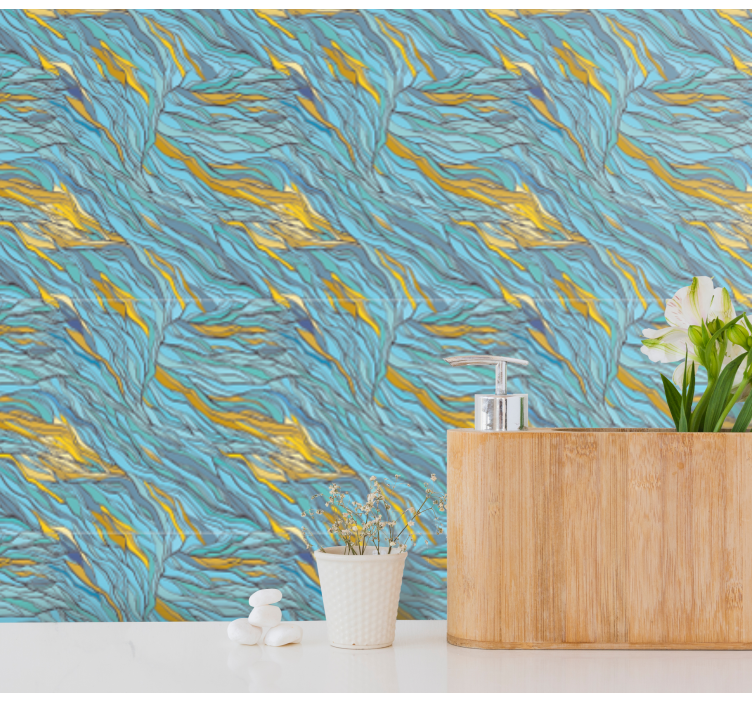 Tapeta abstrakcja abstrakcyjny przepływ organiczny - TenStickers