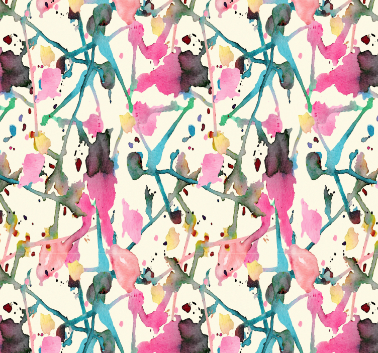 Tapeta abstrakcja Sztuka akwareli - TenStickers