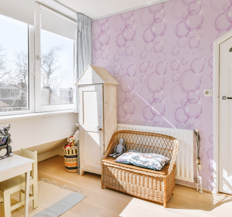 Tapeta z bąbelkami dla dzieci - TenStickers