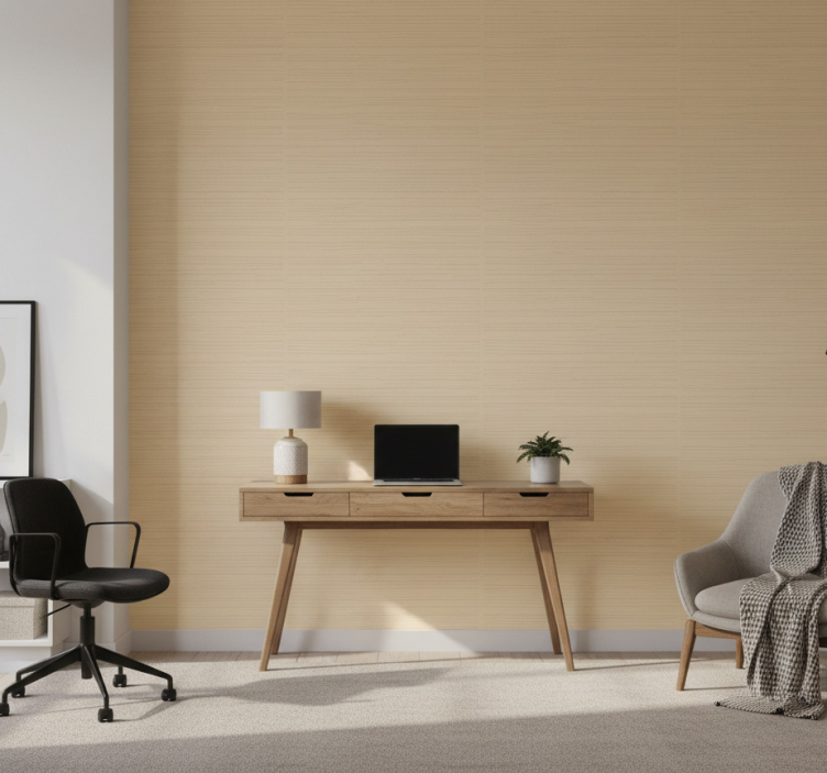 Tapeta do biura w kolorze beżowym - TenStickers
