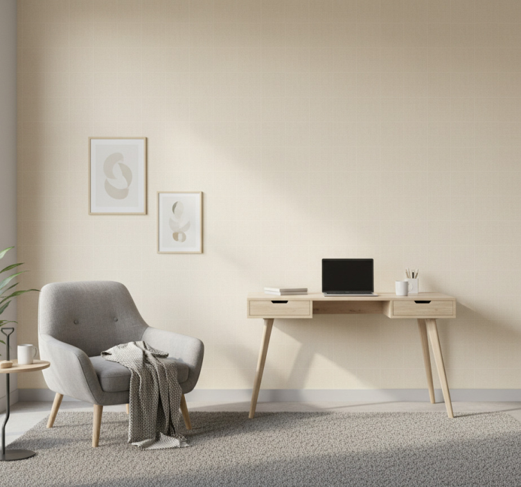 Tapeta do biura w kolorze kości, przezroczysta - TenStickers