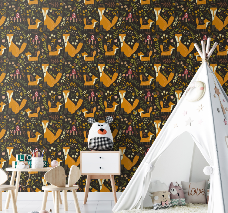 Tapety ze zwierzętami liski - TenStickers