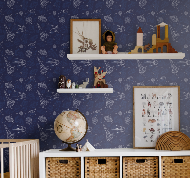 Tapeta dla dzieci Szkic kosmosu - TenStickers