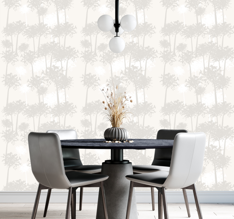 Tapeta drzewa Drzewa kremowe - TenStickers