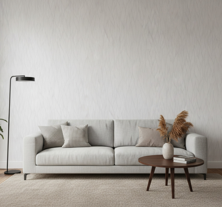 Tapeta do salonu faliste linie - TenStickers