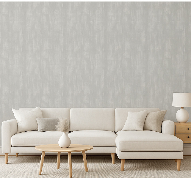 Tapeta do salonu szara betonowa tekstura - TenStickers