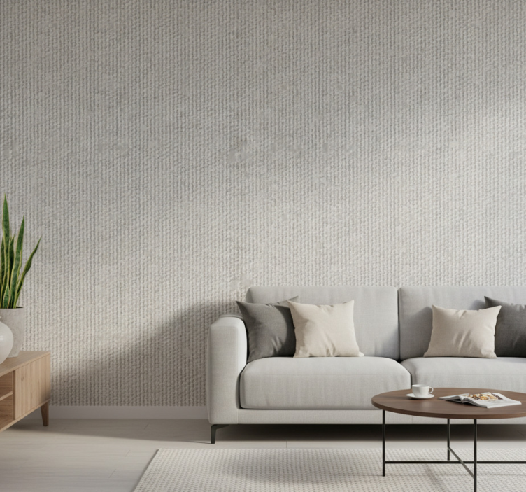 Tapeta do salonu szary wzór teksturowany - TenStickers