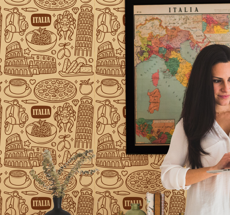 Tapeta miasta Włoskie ikony - TenStickers