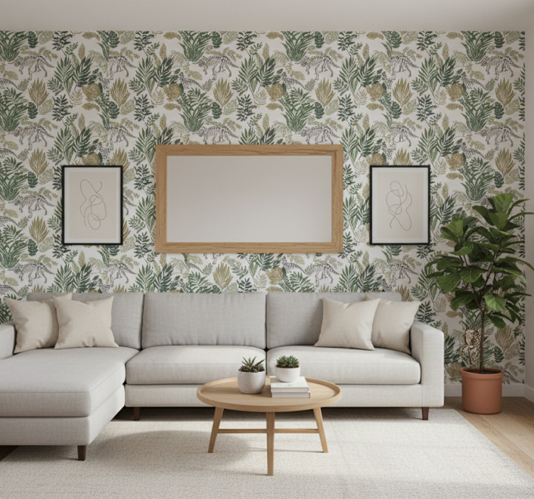 Tapeta do salonu z dinozaurami - TenStickers