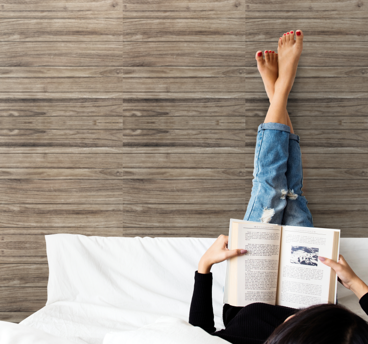 Tapeta drewno imitacja efektu przytulnego - TenStickers