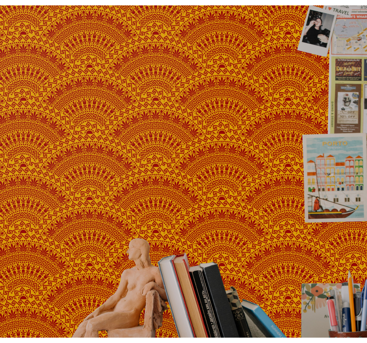 Tapeta geometrczyna geometryczne wzory łuków - TenStickers