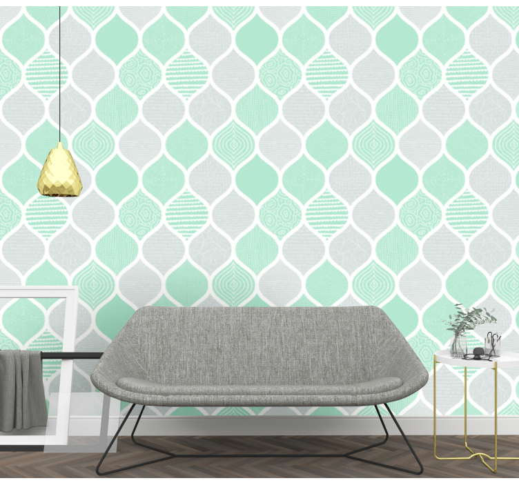 Tapeta geometrczyna geometryczne wzory teksturowane - TenStickers