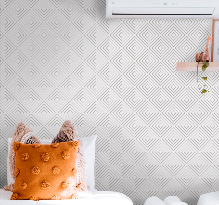 Tapeta geometrczyna geometryczny kształt diamentu - TenStickers