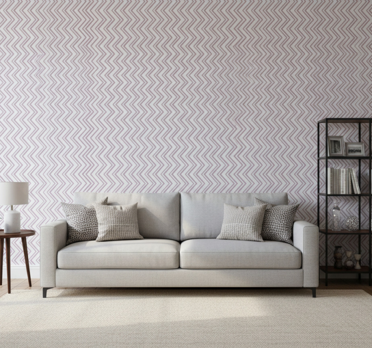 Tapeta geometryczna w wzór chevronowy - TenStickers