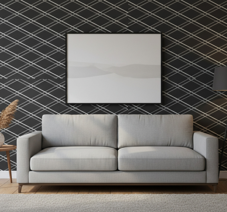 Tapeta geometryczna wzory linii geometrycznych - TenStickers