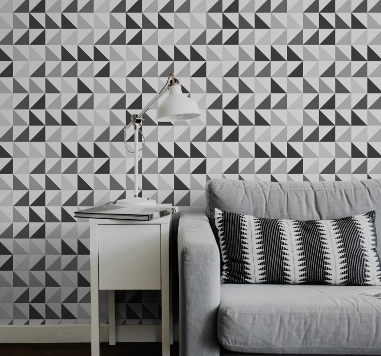Tapeta geometrczyna geometryczny układ trójkątów - TenStickers