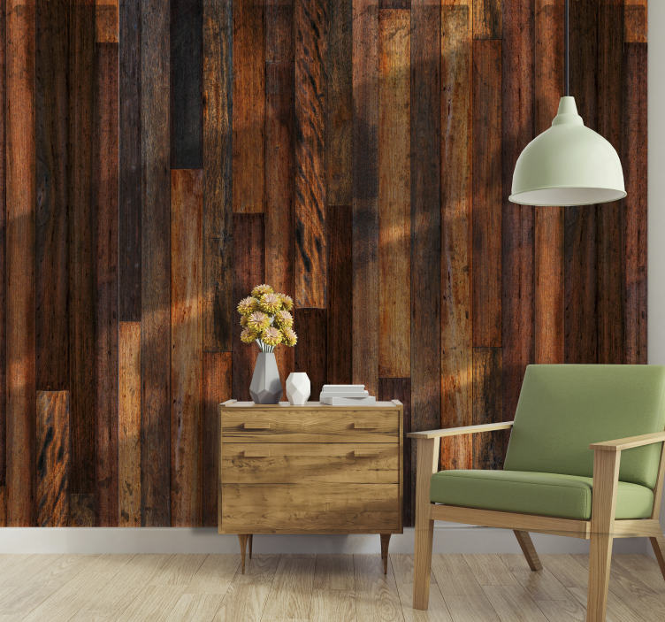 Tapeta drewno ciepłe - TenStickers