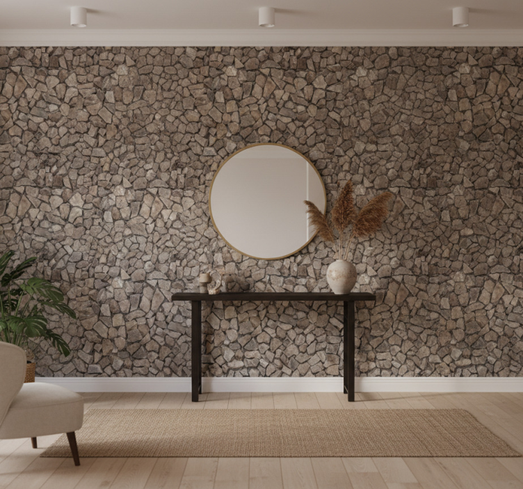 Tapeta kamienie Ścieżka z kostki brukowej - TenStickers