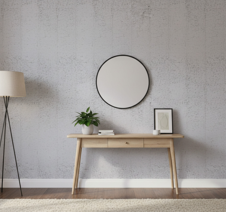 Tapeta kamienie szary beton strukturalny - TenStickers