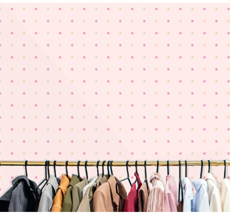 Tapeta kółka i i kropki delikatny wzór kropek - TenStickers