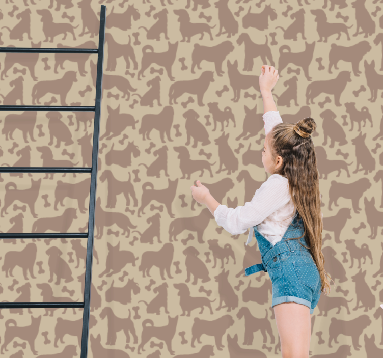 Tapeta psy z motywami kocimi - TenStickers