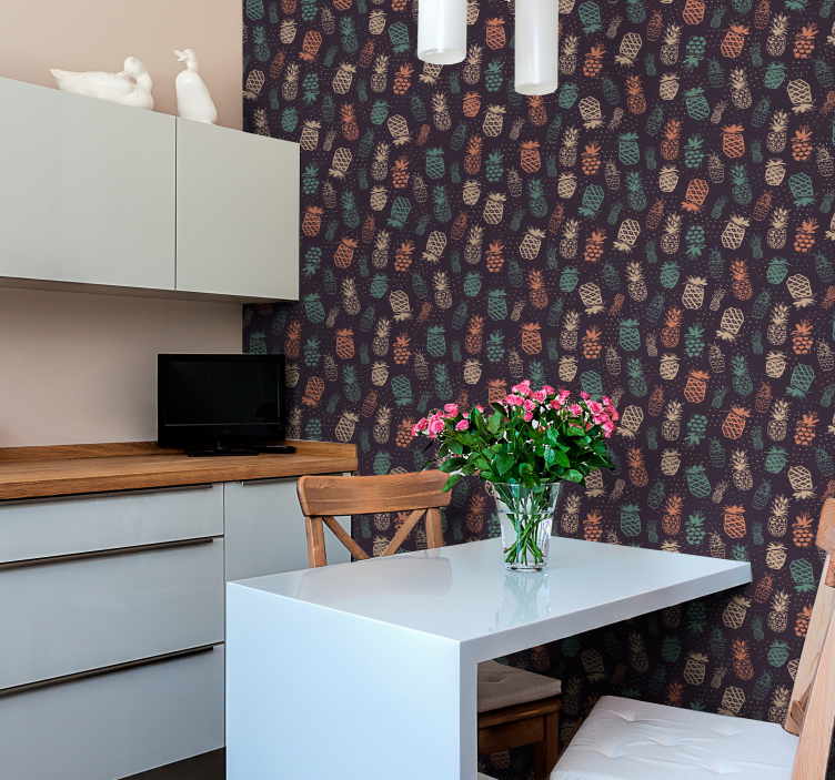 Tapeta do kuchni jesienne szyszki - TenStickers