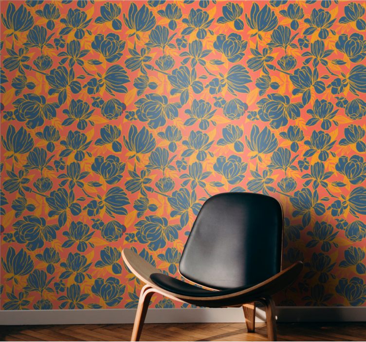 Tapeta kwiaty kompozycja żywych kwiatów - TenStickers