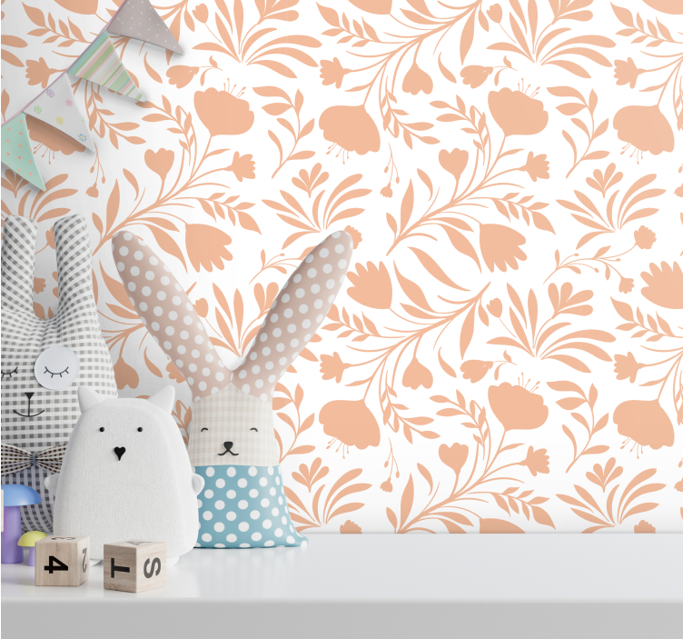 Tapeta kwiaty kwiatowe wiosenne klimaty - TenStickers