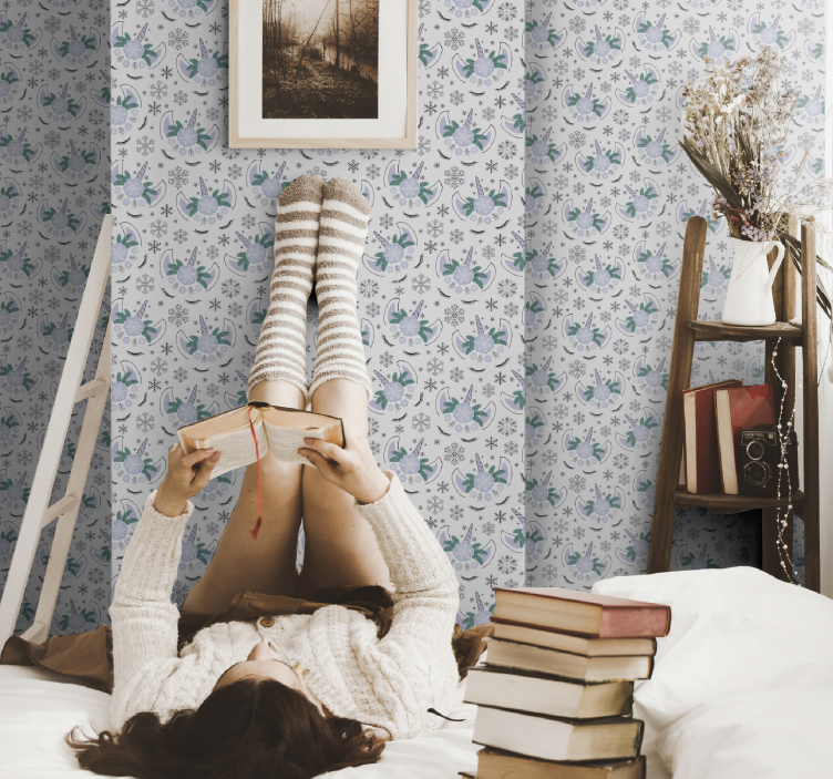 Tapeta kwiaty przytulne, kwiatowe schronienie - TenStickers