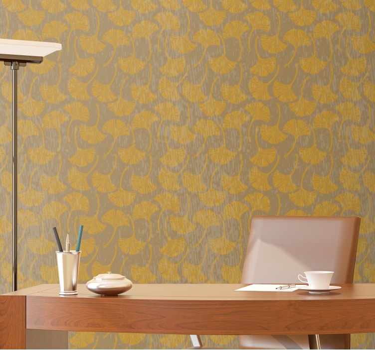 Tapeta kwiaty skomplikowane motywy kwiatowe - TenStickers